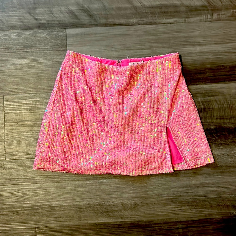 Bar T Boutique Sequin Mini Skort